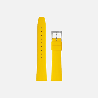 Yellow Sport-style silicone strap