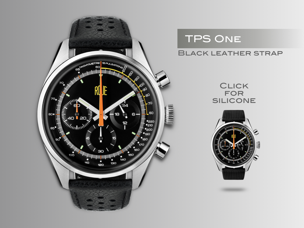 Roue Watch – TPS One Black Leather Strap Roue Watch - TPS One Black Leather Strap