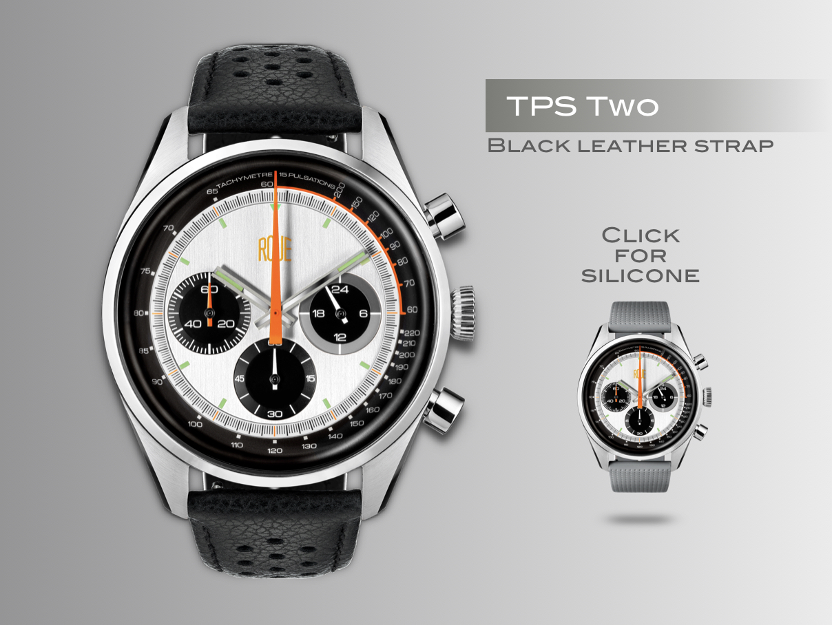 Roue Watch – TPS Two Black Leather Strap Roue Watch - TPS Two Black Leather Strap