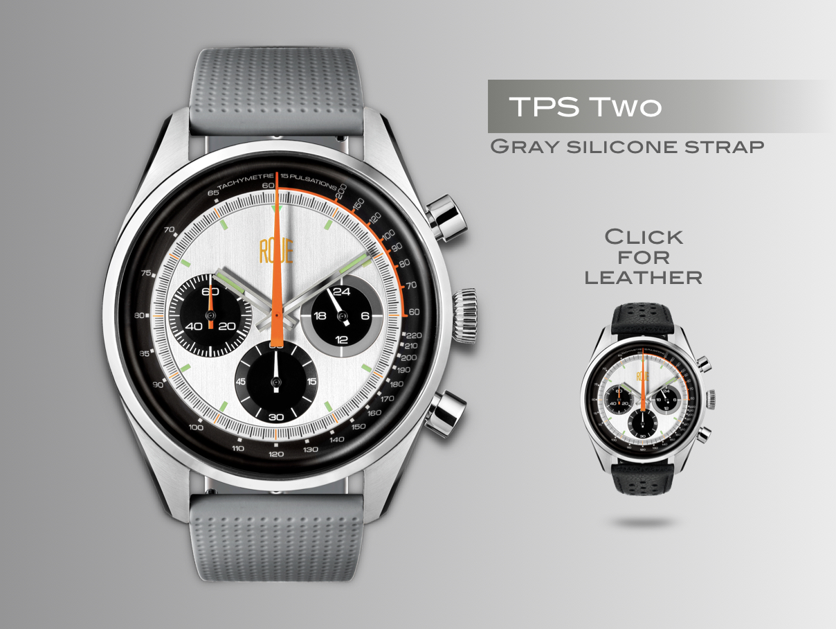 Roue Watch – TPS Two Gray Silicone Strap Roue Watch - TPS Two Gray Silicone Strap