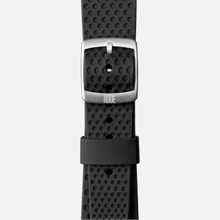 Black silicone strap