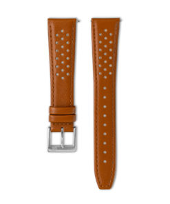 Roue Watch - 20MM Caramel Leather Driver Strap - New Edition